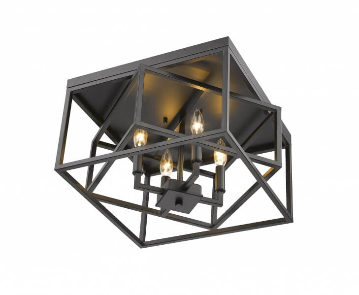BETHEL BLACK INTERLOCKED BOX FLUSH MOUNT YS218FM16B