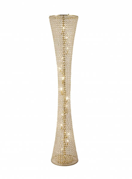 BETHEL CLEAR CRYSTAL BEADED FRAME FLOOR LAMP  ZC01F79G