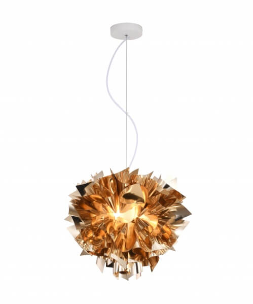 BETHEL SHINY GOLD ACRYLIC CHANDELIER  DLS101C16G