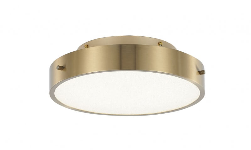 BETHEL BRASS FRAME LED FLUSH MOUNT FT102FM12BR