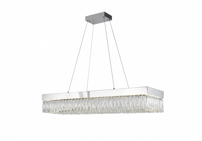 BETHEL LED CHROME LINEAR CHANDELIER FT97C40CH