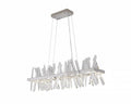 BETHEL CHROME FRAME LED LINEAR CHANDELIER FT96C39CH