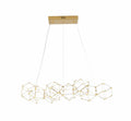 BETHEL GOLD LED STAR LIGHT NET LINEAR CHANDELIER BE34C45G