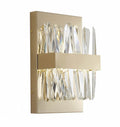 BETHEL LED GOLD WALL SCONCE WITH CLEAR CRYSTALS LX61W10G