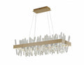 BETHEL GOLD LED CHANDELIER WITH CLEAR CRYSTALS LX63C40G