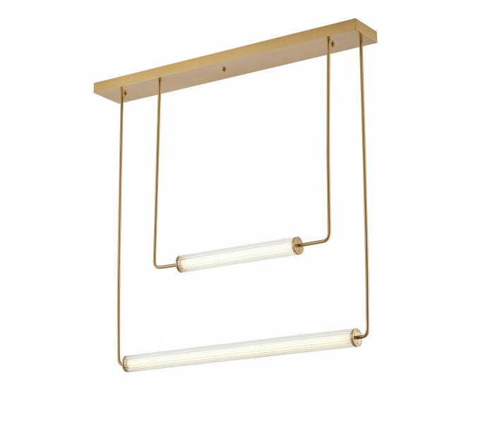 BETHEL BRASS FRAME LED CHANDELIER DC04C43G