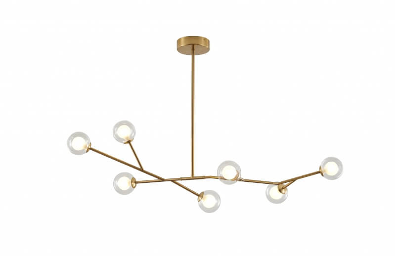BETHEL BRASS BRANCH CHANDELIER  DC05C37G