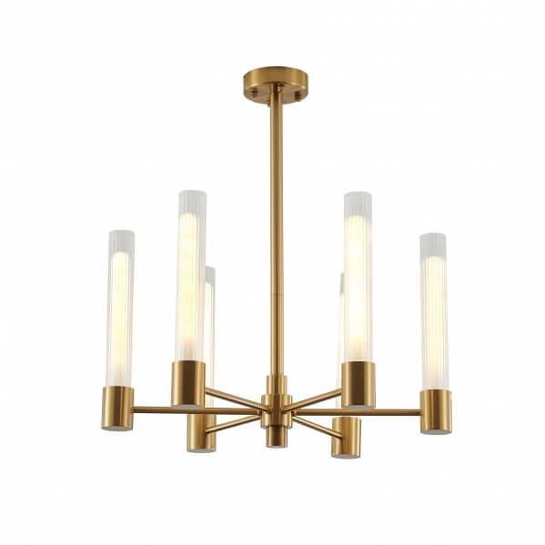 BETHEL BRASS FRAME CHANDELIER DC10C26G