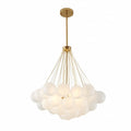 BETHEL WHITE FROSTED GLASS CHANDELIER LA34C31CO