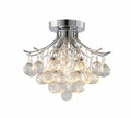 BETHEL CHROME FRAME SEMI FLUSH MOUNT BET01FM12CH