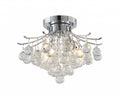 BETHEL CHROME FRAME SEMI FLUSH MOUNT BET02FM16CH