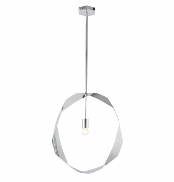 BETHEL CHROME TWISTED RING PENDANT LA40C20CH