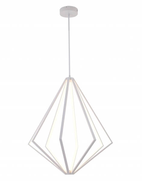 BETHEL  WHITE DIAMOND METAL LED CHANDELIER WE03C32WH
