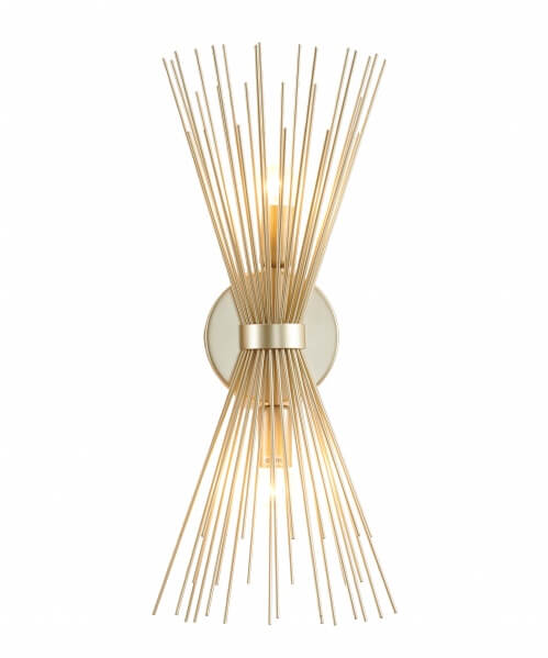 BETHEL GOLD IRON FRAME SPIKED CONE WALL SCONCE DU168W20G
