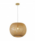BETHEL BAMBOO WOOD WEAVED BASKET PENDANT MIA09C20B