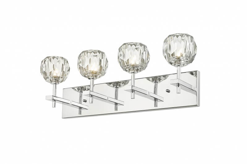 BETHEL CHROME FRAME WALL SCONCE YS11W24CH
