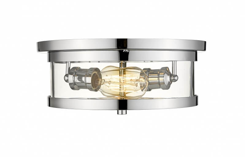 BETHEL CHROME ROUND FLUSH MOUNT  YS22137-2C-CH
