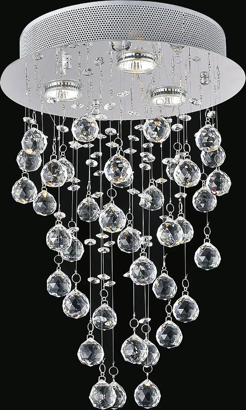 CWI LIGHTING RAIN DROP 3-LIGHT FLUSH MOUNT 6601C12C