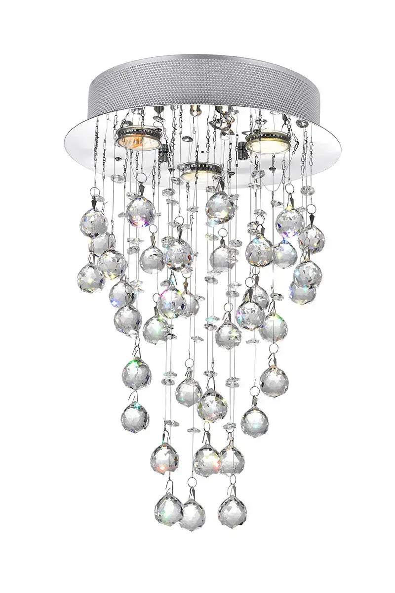 CWI LIGHTING RAIN DROP 3-LIGHT FLUSH MOUNT 6601C12C