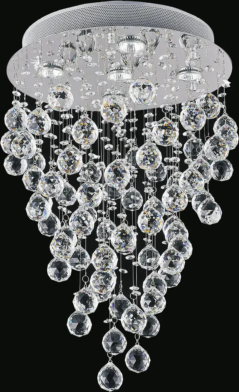 CWI LIGHTING RAIN DROP 5-LIGHT FLUSH MOUNT 6601C16C