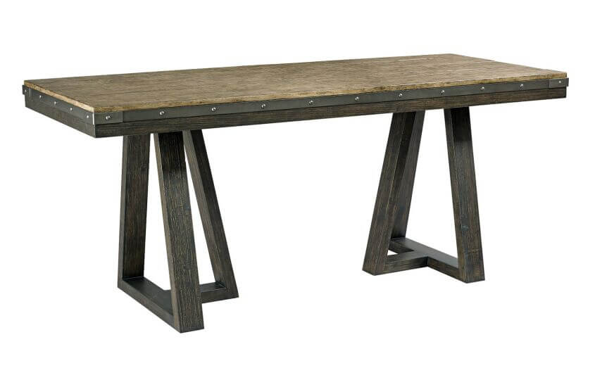 KINCAID PLANK ROAD KIMLER COUNTER HEIGHT DINING TABLE CHARCOAL 706-706CP