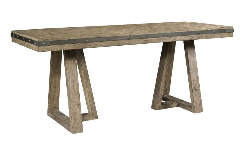 KINCAID PLANK ROAD KIMLER COUNTER HEIGHT DINING TABLE STONE 706-706SP