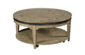 KINCAID PLANK ROAD ARTISANS ROUND COCKTAIL TABLE STONE 706-911S