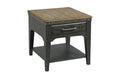 KINCAID PLANK ROAD ARTISANS RECTANGULAR DRAWER END TABLE CHARCOAL 706-915C