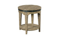 KINCAID PLANK ROAD ARTISANS ROUND END TABLE STONE 706-920S