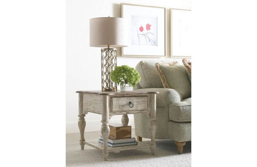 KINCAID WEATHERFORD - CORNSILK END TABLE 75-021