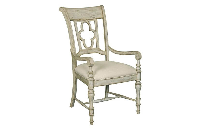 KINCAID WEATHERFORD CORNSILK ARM CHAIR SET OF TWO 75-062