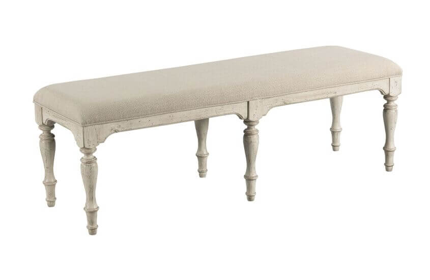 KINCAID WEATHERFORD CORNSILK BELMONT DINING BENCH 75-068