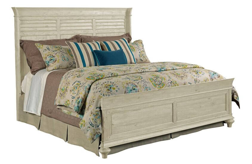 KINCAID WEATHERFORD CORNSILK SHELTER KING BED  75-131P