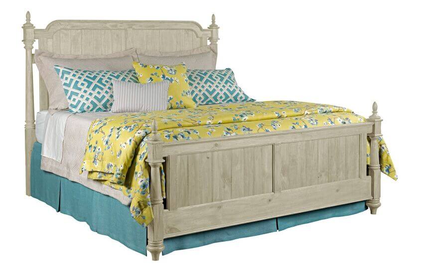 KINCAID WEATHERFORD CORNSILK WESTLAND QUEEN BED 75-135P
