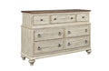 KINCAID WEATHERFORD CORNSILK WELLINGTON DRAWER DRESSER 75-162