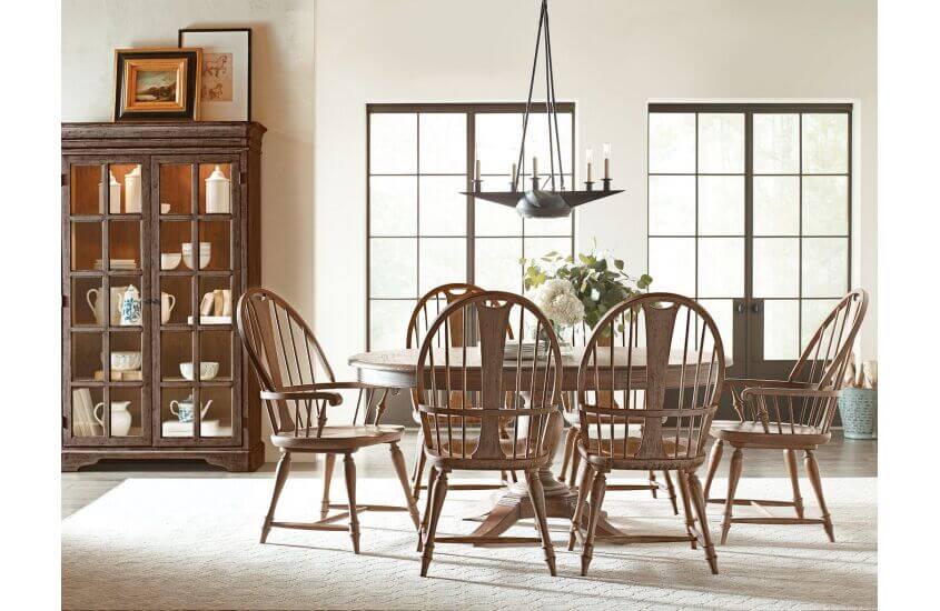 KINCAID WEATHERFORD HEATHER MILFORD ROUND DINING TABLE 76-052P