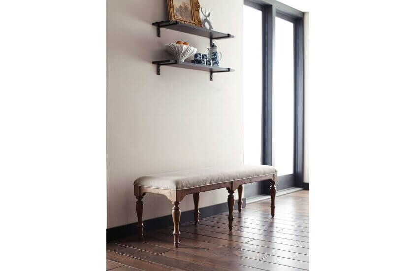 KINCAID WEATHERFORD HEATHER BELMONT DINING BENCH 76-068