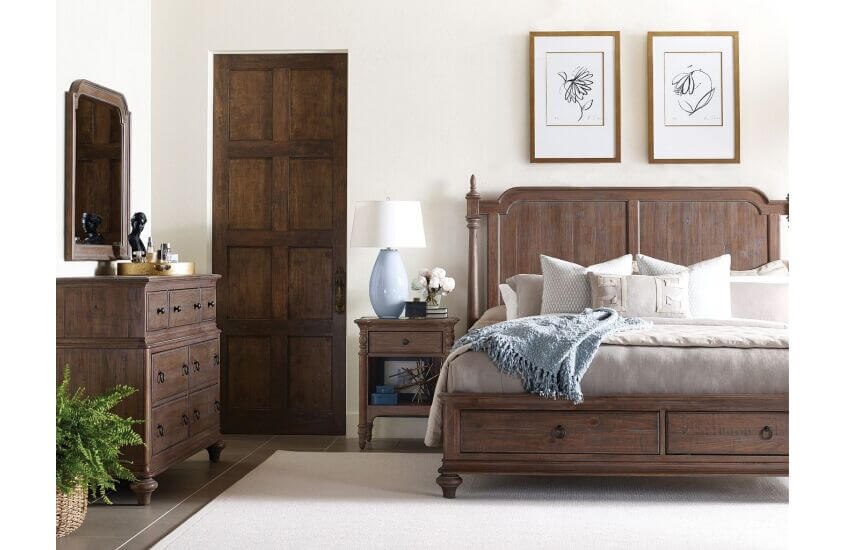 KINCAID WEATHERFORD HEATHER WESTLAND QUEEN BED 76-135P