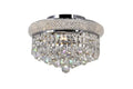CWI LIGHTING EMPIRE 3-LIGHT FLUSH MOUNT CHROME 8001C12C