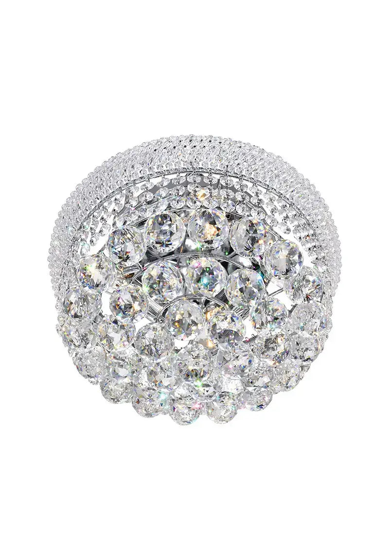 CWI LIGHTING EMPIRE 4-LIGHT FLUSH MOUNT CHROME 8001C14C