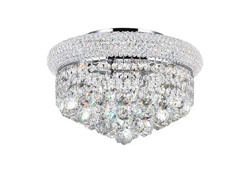 CWI LIGHTING EMPIRE 4-LIGHT FLUSH MOUNT CHROME 8001C14C