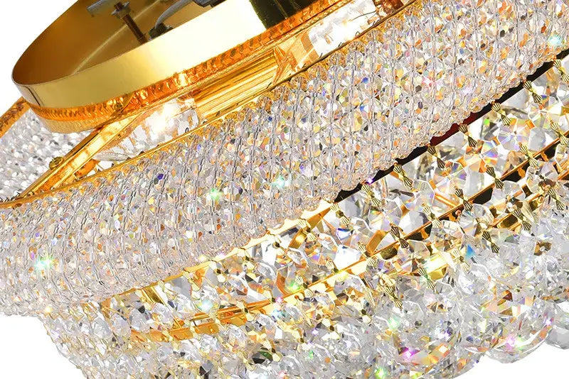 CWI LIGHTING EMPIRE 8-LIGHT FLUSH MOUNT GOLD 8001C20G