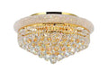 CWI LIGHTING EMPIRE 8-LIGHT FLUSH MOUNT GOLD 8001C20G