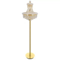 CWI LIGHTING EMPIRE 8-LIGHT FLOOR LAMP GOLD 8001F18G