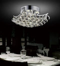 CWI LIGHTING QUEEN 4-LIGHT FLUSH MOUNT 8038C14C-S
