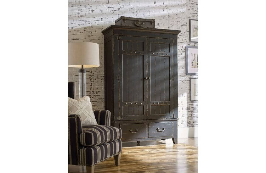 KINCAID MILL HOUSE  SIMMONS ARMOIRE - ANVIL FINISH 860-270AP