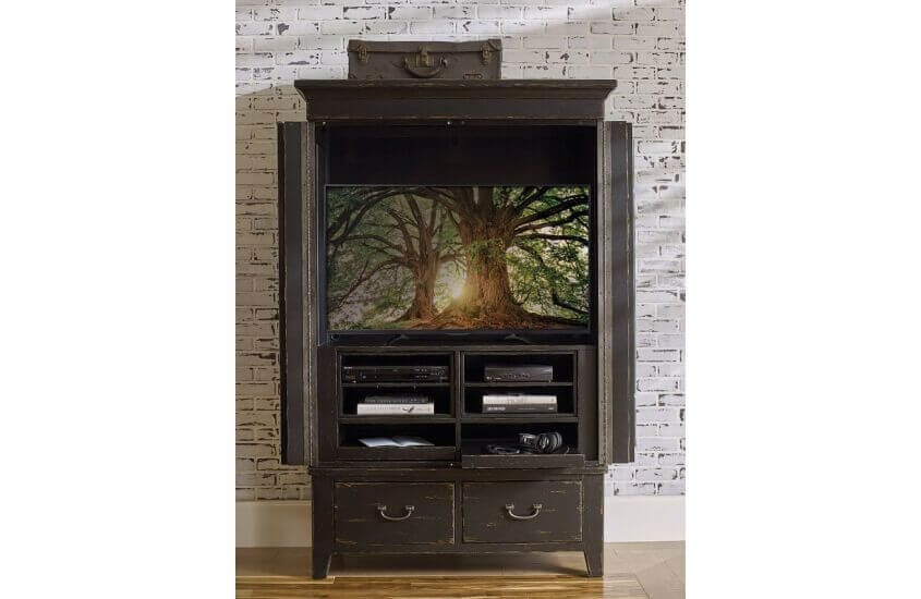 KINCAID MILL HOUSE  SIMMONS ARMOIRE - ANVIL FINISH 860-270AP