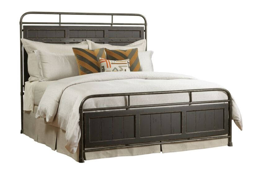 KINCAID MILL HOUSE  FOLSOM QUEEN METAL BED ANVIL FINISH 860-395AP