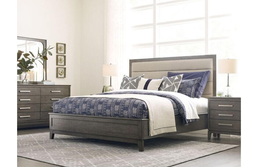 KINCAID CASCADE ROSS QUEEN UPHOLSTERED PANEL BED 863-323