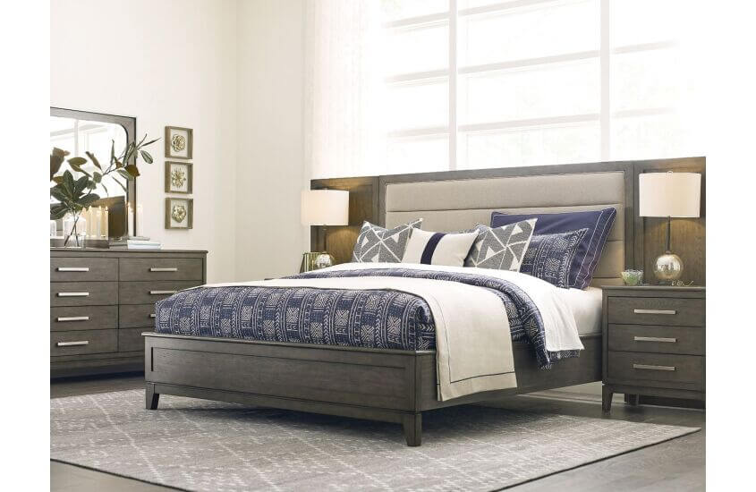 KINCAID CASCADE ROSS QUEEN UPHOLSTERED PANEL BED 863-323